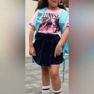 Zara Pink 'Wednesday' Graphic Tee